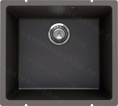 Кухонная мойка Ulgran Underground 450 Under 450-09 50x45 из кварцевого композита, серый