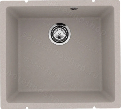 Кухонная мойка Ulgran Underground 450 Under 450-10 50x45 из кварцевого композита, бежевый