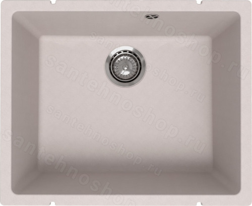 Кухонная мойка Ulgran Underground 500 Under 500-01 55x45 из кварцевого композита, белый