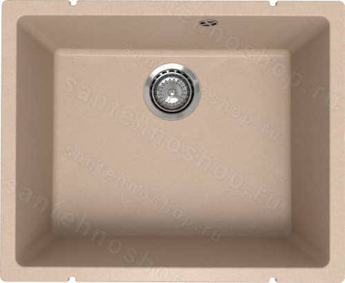 Кухонная мойка Ulgran Underground 500 Under 500-03 55x45 из кварцевого композита, бежевый