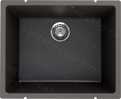Кухонная мойка Ulgran Underground 500 Under 500-09 55x45 из кварцевого композита, серый