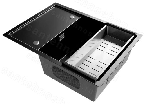 Кухонная мойка Ulgran US 680-003 68x50 стальная, сталь 68x50 стальная, сталь