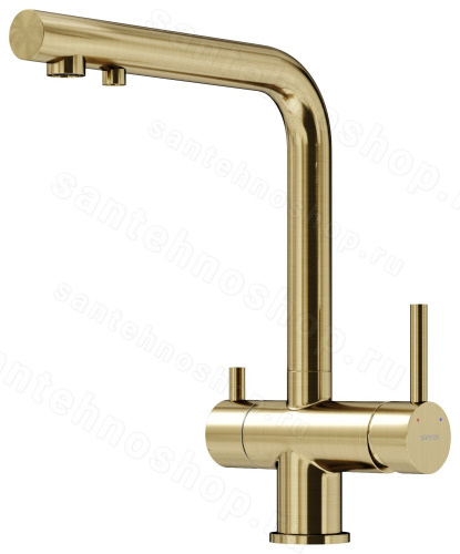 Смеситель для кухни Sancos Foster SC4014BG, брашированное золото