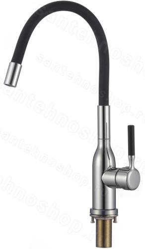 Смеситель для кухни Savol S-2804A01 с гибким изливом, хром с гибким изливом, хром