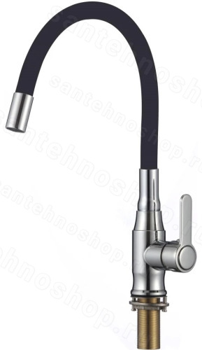 Смеситель для кухни Savol S-2805A01 с гибким изливом, хром с гибким изливом, хром