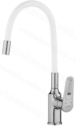 Смеситель для кухни Savol S-600606A с гибким изливом, хром с гибким изливом, хром