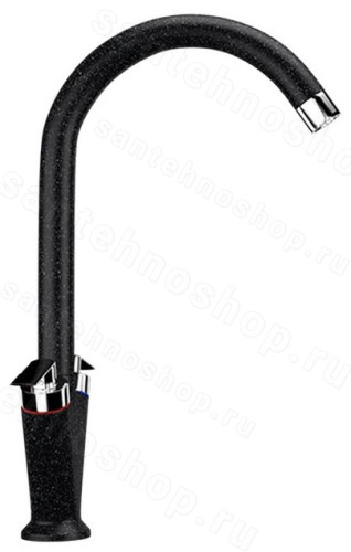 Смеситель для кухни Ulgran U-011 U-011-308, черный