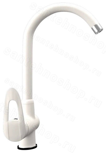 Смеситель для кухни Ulgran Uq-006 UQ-006-01, белый
