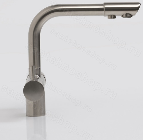 Смеситель для кухни WasserKraft A8027 с подключением фильтра, никель