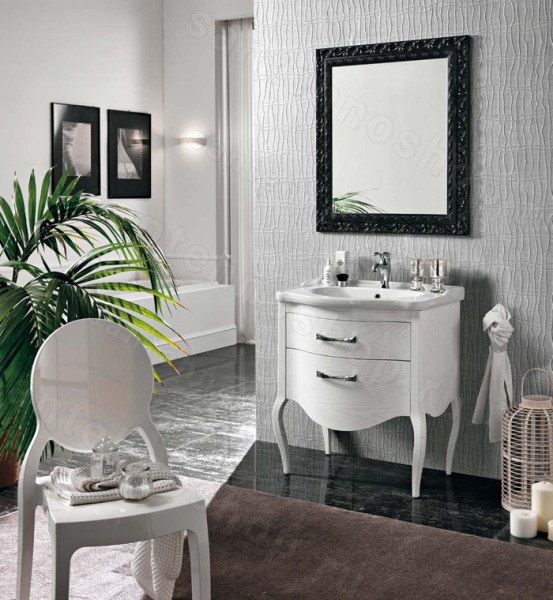 Комплект мебели для ванной комнаты Eban Sonia 75 bianco decape