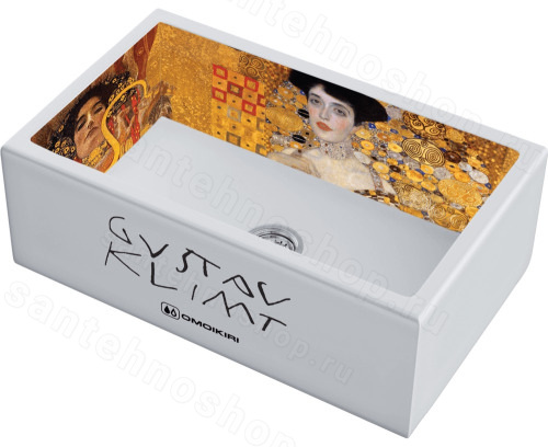 Кухонная мойка Omoikiri Mikura 76-Klimt 4993022 76x46 керамическая, белый