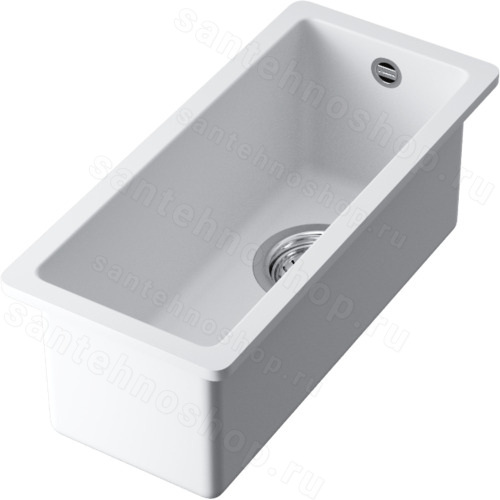 Кухонная мойка Omoikiri Bosen 20-U-WH 4993156 20x44 из искусственного гранита, белый