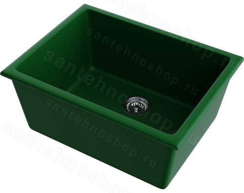 Кухонная мойка Omoikiri Okinoshima 61-U/I-RG Matt 4993168 61x46 керамическая, royal green