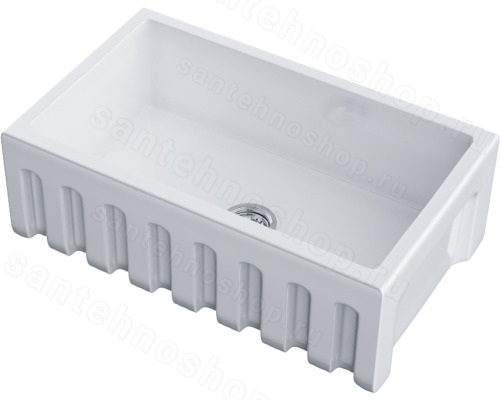 Кухонная мойка Omoikiri Mikura 76-WH Glossy 4993258 76x46 керамическая, белый глянцевый
