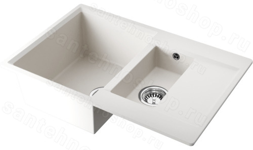 Кухонная мойка Omoikiri Daisen 78-2-PA 4993330 78x51 из искусственного гранита, пастила