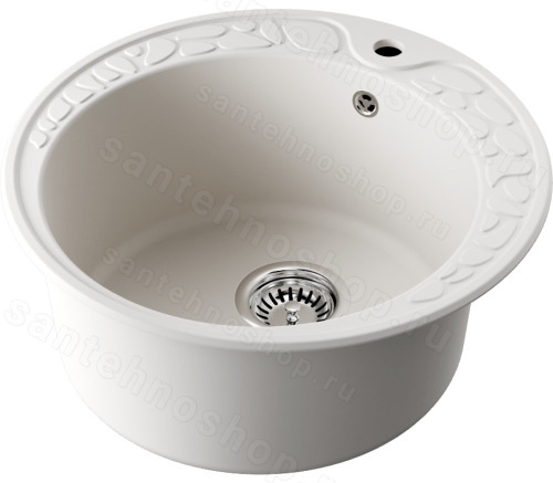 Кухонная мойка Omoikiri Tovada 51-PA 4993365 51x51 из искусственного гранита, пастила
