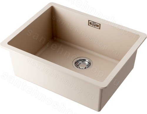 Кухонная мойка Omoikiri Kata 54-U-SA 4993424 54x42 из искусственного гранита, бежевый