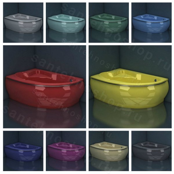 Ванна Esse Navigare L красный