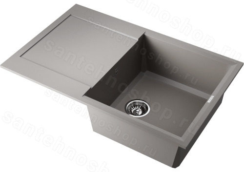 Кухонная мойка Omoikiri Sakaime 79-GR 4993553 79x50 из искусственного гранита, leningrad grey