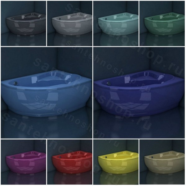 Ванна Esse Flores R серый