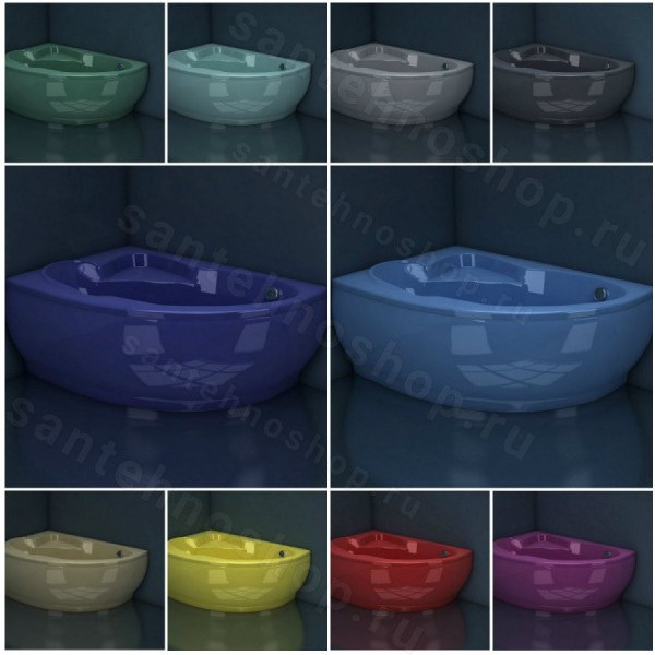 Ванна Esse Flores L жёлтый