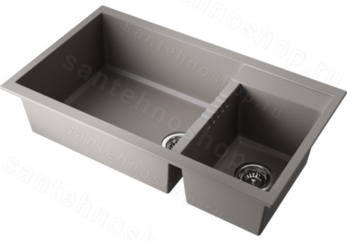 Кухонная мойка Omoikiri Tedori 86-2-LB-GR 4993573 86x50 из искусственного гранита, leningrad g
