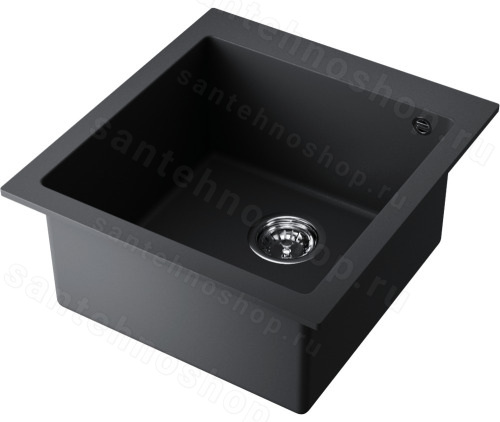 Кухонная мойка Omoikiri Bosen 47-BL 4993586 47x50 из искусственного гранита, черный