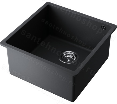 Кухонная мойка Omoikiri Bosen 44-U-BL 4993595 44x44 из искусственного гранита, черный