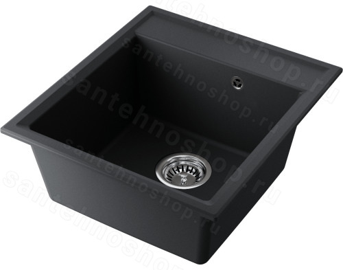 Кухонная мойка Omoikiri Daisen 46-BL 4993614 46x51 из искусственного гранита, черный