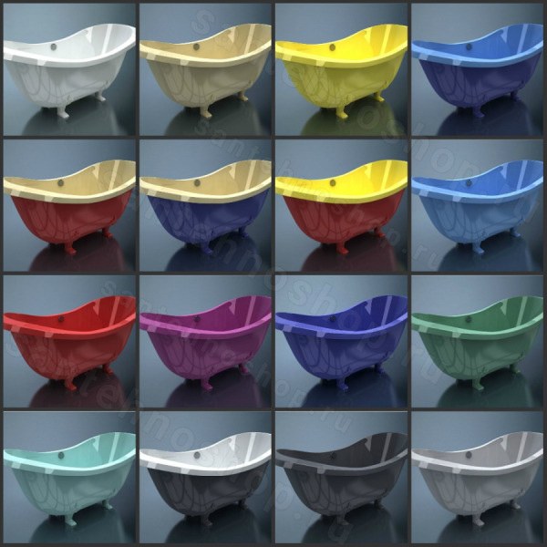 Ванна Esse Rodos чёрный