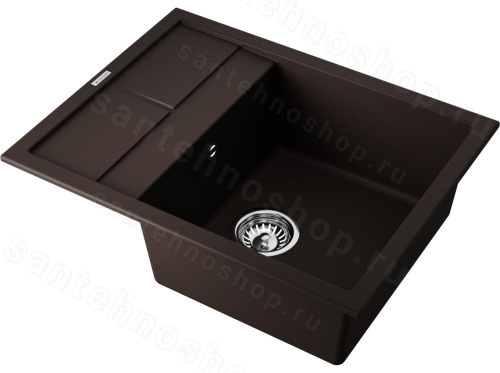 Кухонная мойка Omoikiri Sumi 65-DC 4993674 65x50 из искусственного гранита, темный шоколад
