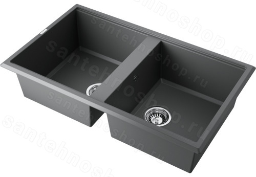 Кухонная мойка Omoikiri Tedori 86-2-PL 4993931 86x51 из искусственного гранита, платина