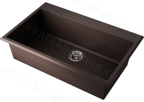 Кухонная мойка Omoikiri Tedori 79-DC 4993952 79x51 из искусственного гранита, темный шоколад