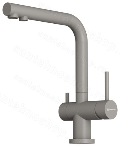 Смеситель для кухни Omoikiri Nagano P-GR 4974219 с подключением фильтра, leningrad grey