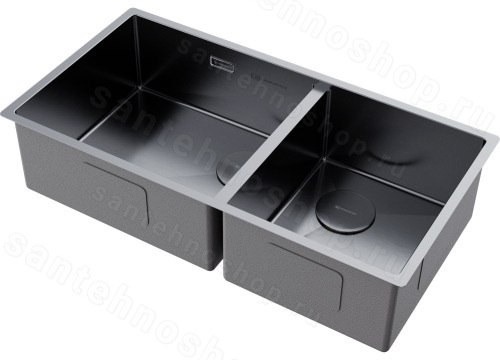 Кухонная мойка Omoikiri Taki 85-2-LB-U/IF-IN Side 4997037 85x44 стальная, сталь