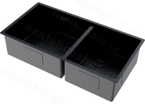 Кухонная мойка Omoikiri Taki 85-2-LB-U/IF-GB Side 4997039 85x44 стальная, графит