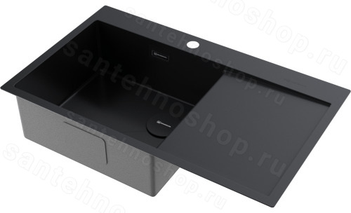 Кухонная мойка Omoikiri Akisame 86-GB-R Side 4997043 86x51 стальная, графит