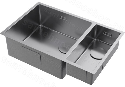 Кухонная мойка Omoikiri Taki 69-2-U/IF-IN-L 4997049 69.5x44 стальная, сталь