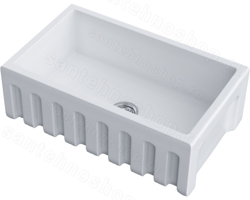 Кухонная мойка Omoikiri Mikura 76-WH 4997074 76x46 керамическая, белый