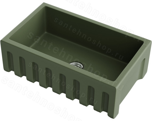 Кухонная мойка Omoikiri Mikura 76-OL 4997076 76x46 керамическая, olive