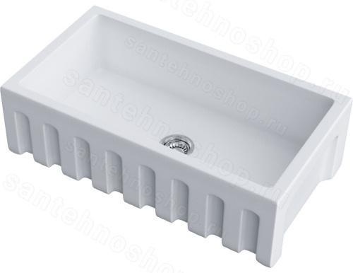 Кухонная мойка Omoikiri Mikura 83-WH 4997080 84x46 керамическая, белый