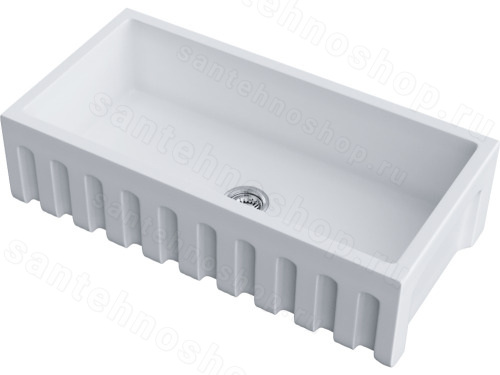 Кухонная мойка Omoikiri Mikura 91-WH 4997086 91x46 керамическая, белый