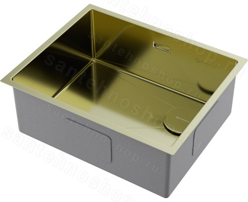 Кухонная мойка Omoikiri Taki 54-U/IF-LG Side SF 4997092 54x44 стальная, светлое золото
