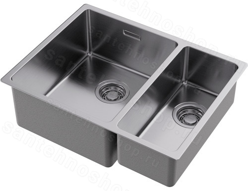Кухонная мойка Omoikiri Tadzava 58-2-U/I-IN-L ULTRA 15 4997118 58x44 стальная, сталь