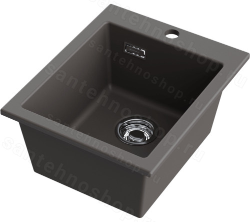 Кухонная мойка Omoikiri Omishima 41-SG Matt 4997549 41x51 керамическая, stone grey матовый