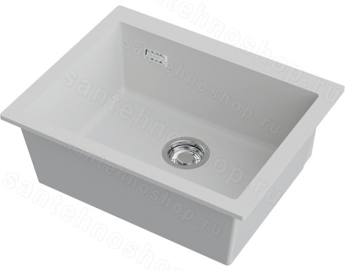 Кухонная мойка Omoikiri Omishima 60-U-WH Matt 4997555 60x48 керамическая, белый матовый