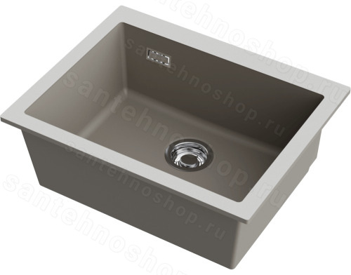 Кухонная мойка Omoikiri Omishima 60-U-DG Matt 4997556 60x48 керамическая, dust grey матовый