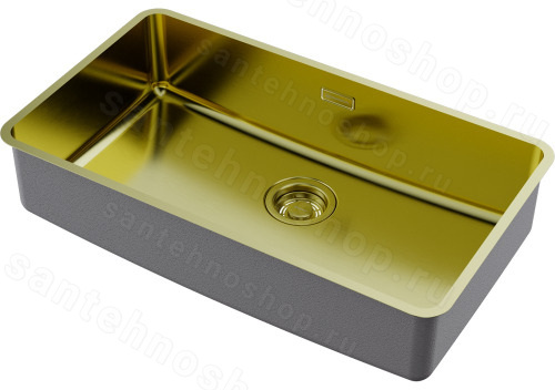Кухонная мойка Omoikiri Omi 73-U/I Ultra-LG 4997562 73x41.5 стальная, светлое золото