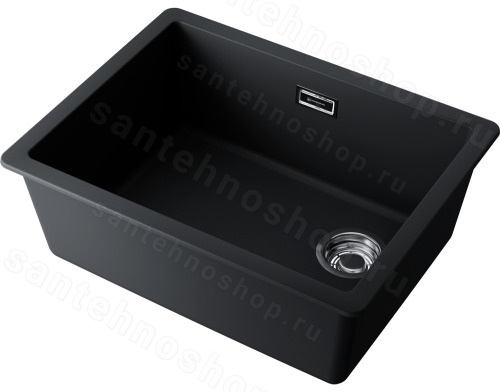 Кухонная мойка Omoikiri Kata 56-U/I Side-BL 4997583 56x43 из искусственного гранита, черный