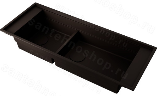 Кухонная мойка Omoikiri Sintesi Pro 114-2-MO 4997450 114x46 из искусственного камня, мокко